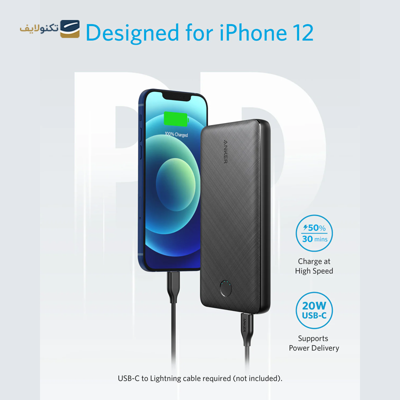 پاور بانک انکر مدل PowerCore Metro Essential A1287 ظرفیت 20000 میلی آمپر ساعت - Anker Power Bank PowerCore Metro Essential A1287 20000 mAh