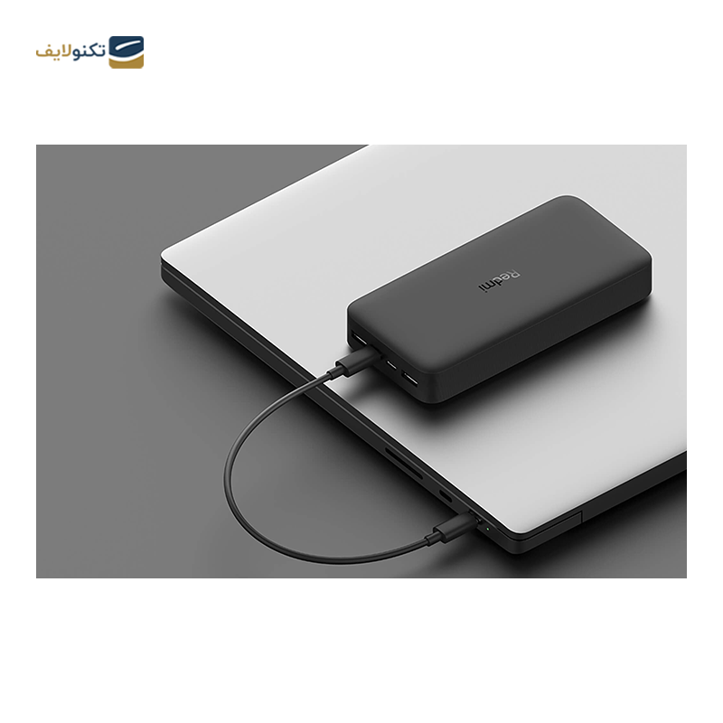 پاوربانک شیائومی مدل Redmi PB200LZM ظرفیت 20000 میلی آمپرساعت به همراه کابل تبدیل microUSB - Xiaomi Redmi PB200LZM 20000mAh Power Bank With MicroUSB Cable