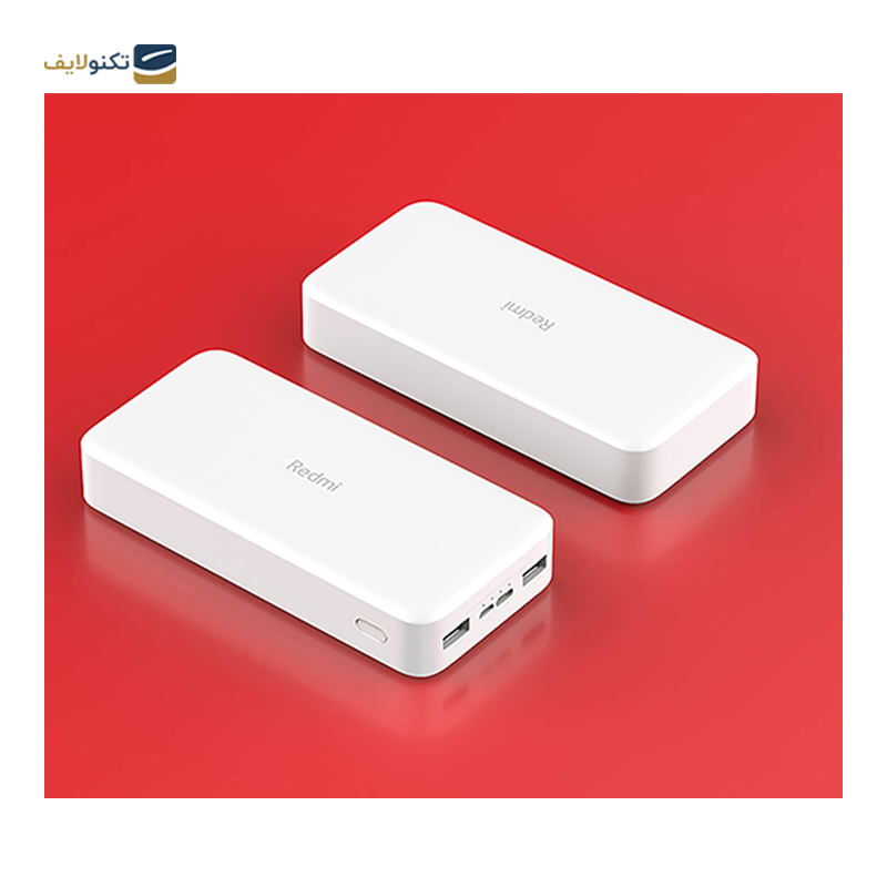 پاوربانک شیائومی مدل Redmi PB200LZM ظرفیت 20000 میلی آمپرساعت به همراه کابل تبدیل microUSB - Xiaomi Redmi PB200LZM 20000mAh Power Bank With MicroUSB Cable