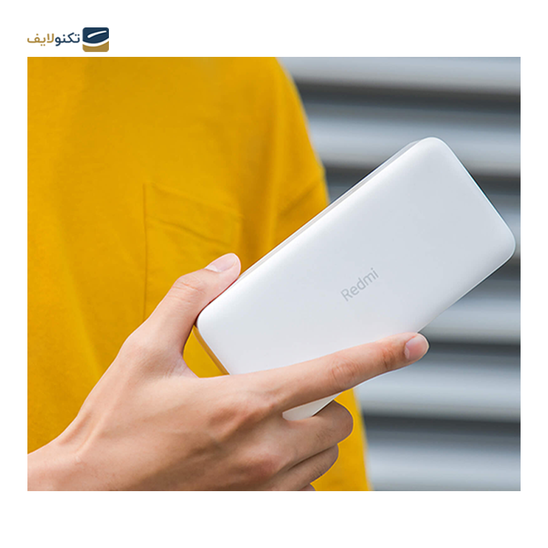 پاوربانک شیائومی مدل Redmi PB200LZM ظرفیت 20000 میلی آمپرساعت به همراه کابل تبدیل microUSB - Xiaomi Redmi PB200LZM 20000mAh Power Bank With MicroUSB Cable