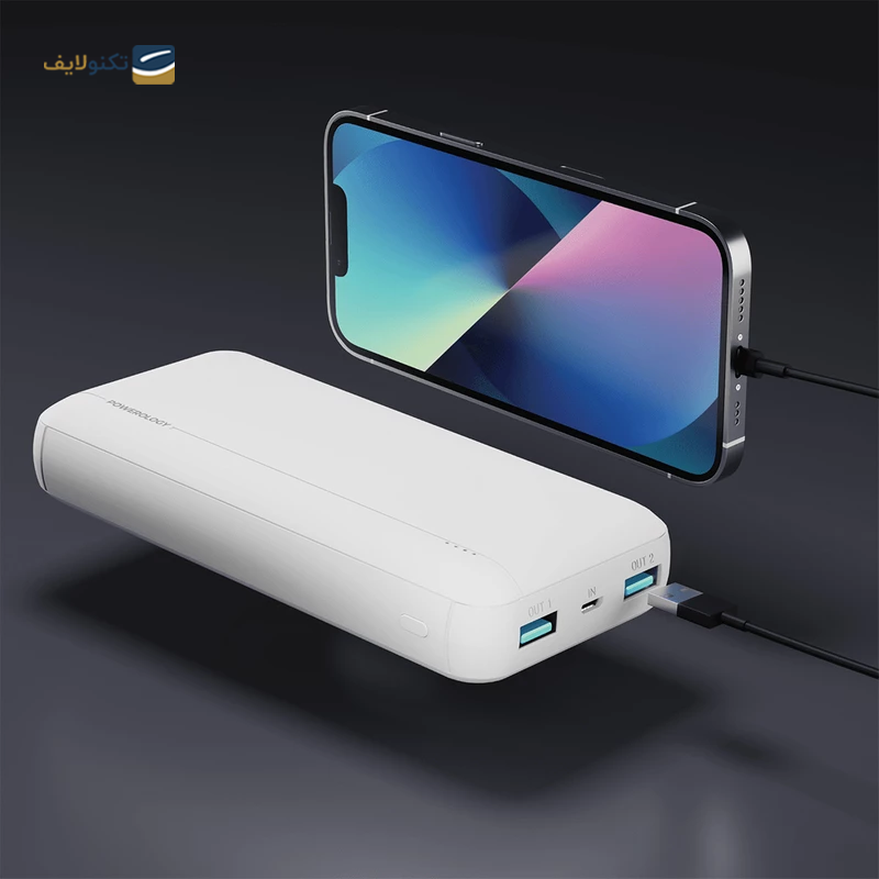 پاوربانک پاورولوجی مدل PPBCHA15 ظرفیت 20000 میلی آمپر ساعت - Powerology PPBCHA15 Power Bank 20000mah