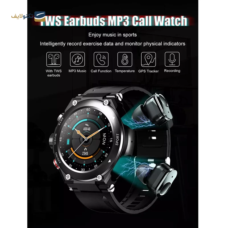 ساعت هوشمند مدل NDW05 با هندزفری بلوتوث - NDW05 Smart Watch with Wireless Handsfree