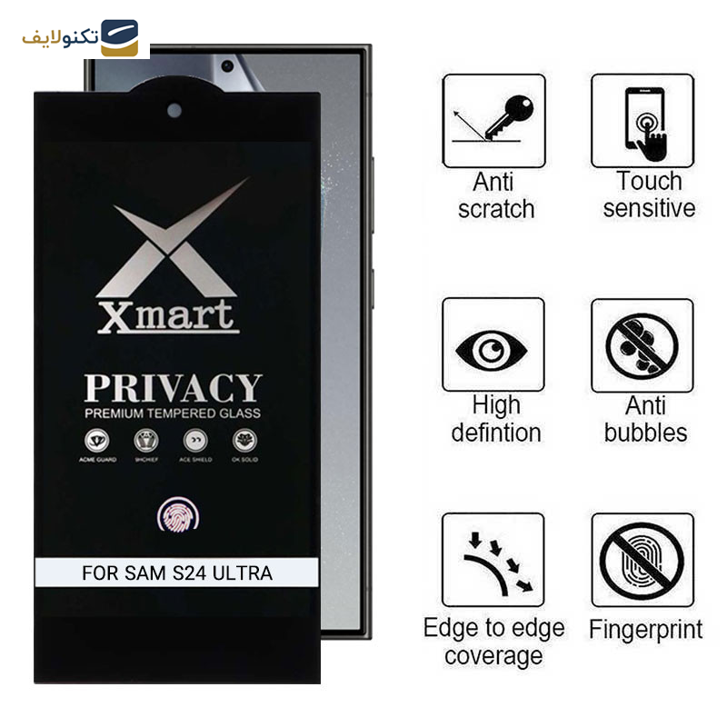 محافظ صفحه نمایش حریم شخصی اپیکوی مدل Xmart-Privacy Premium مناسب برای گوشی موبایل سامسونگ Galaxy S24 Ultra - Epicoy Xmart-Privacy Premium Screen Protector For Samsung Galaxy S24 Ultra