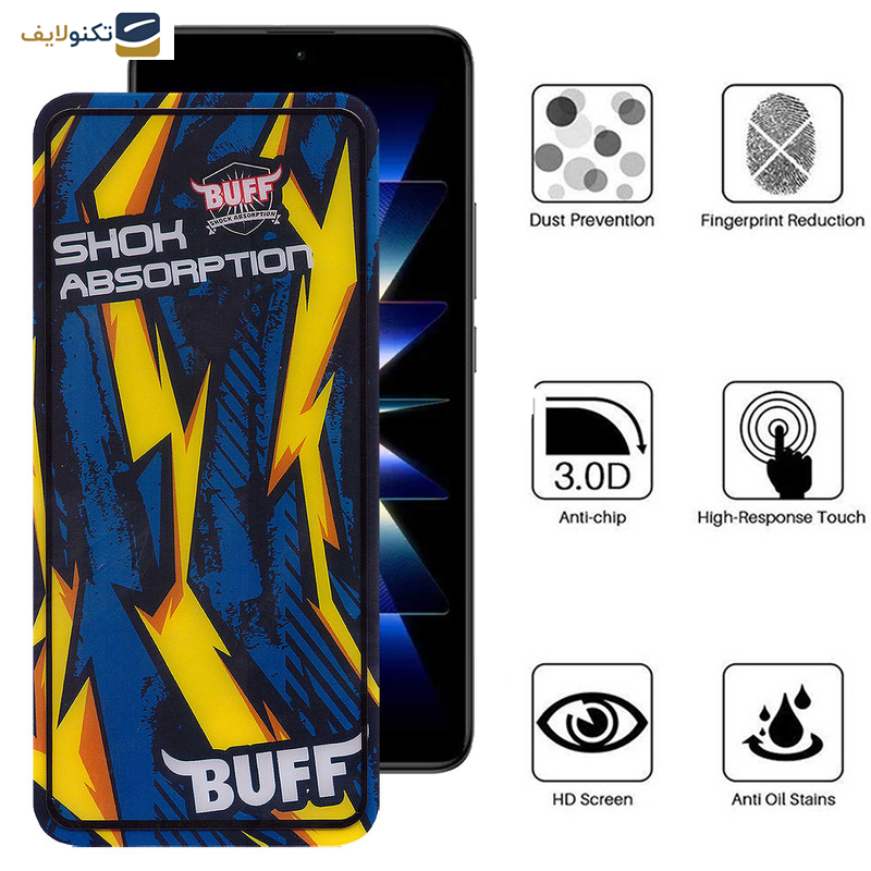 محافظ صفحه نمایش بوف مدل Shock-Shock-G مناسب برای گوشی موبایل شیائومی Redmi K60 Pro - K60E - K60 - Buff Shock-Shock-G Glass Screen Protector For Xiaomi Redmi K60 Pro - K60E - K60