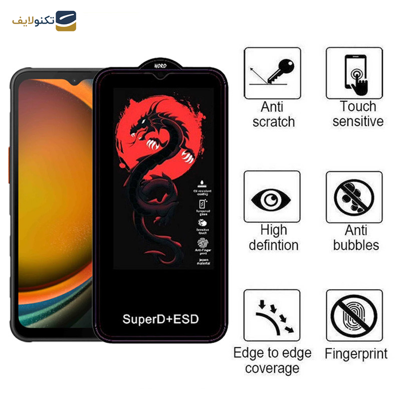 محافظ صفحه نمایش اپیکوی مدل Dragon ESD مناسب برای گوشی موبایل سامسونگ Galaxy A14 4G/5G /Xcover7 - Epicoy Dragon ESD Glass Screen Protector For Samsung Galaxy A14 4G/5G /Xcover7