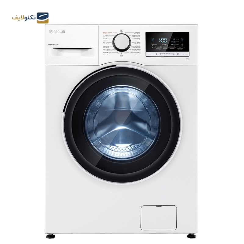 ماشین لباسشویی اسنوا 7 کیلویی سری هارمونی اسليم مدل SWM-71W11 - Snowa Harmony Slim Series SWM-71W11 Washing Machine