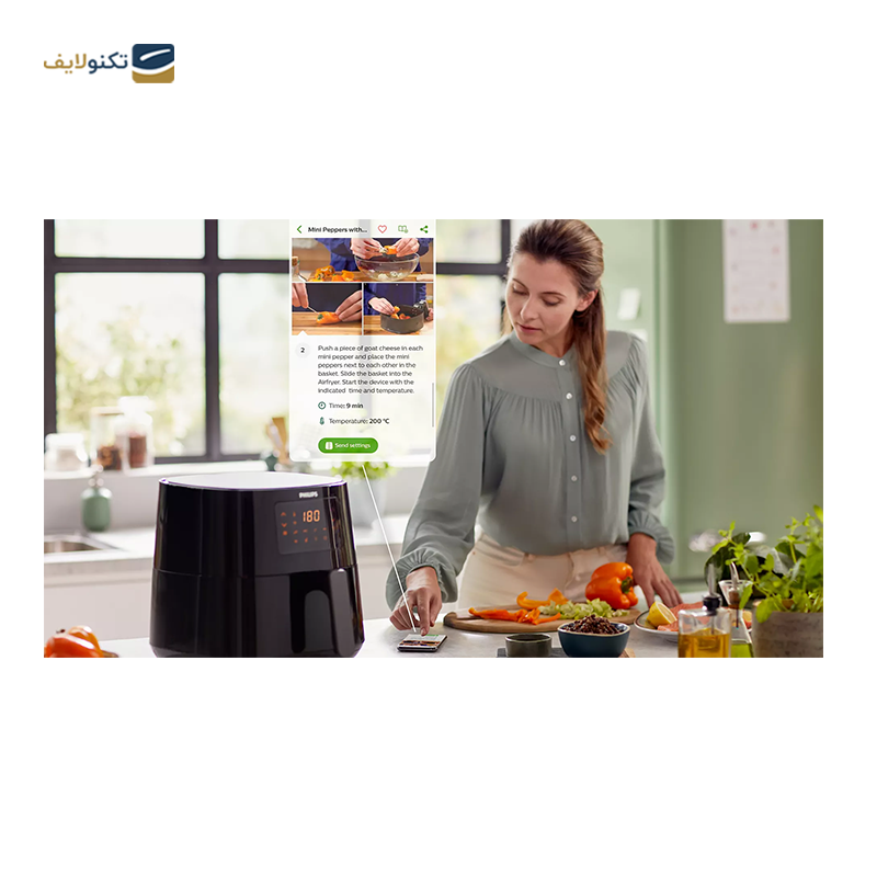 سرخ کن بدون روغن فیلیپس مدل HD9280 - Philips HD9280 Oil Free Fryer