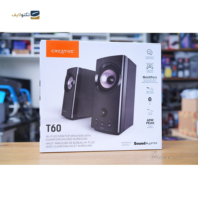  اسپیکر دسکتاپ کریتیو مدل  T60 - Creative T60 Desktop Speaker