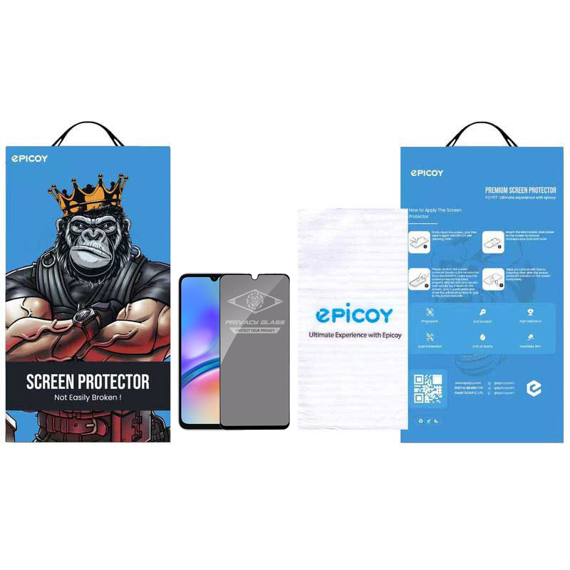 محافظ صفحه نمایش اپیکوی مدل Privacy مناسب برای گوشی موبایل سامسونگ Galaxy A70/A05/A05s - Epicoy Privacy Glass Screen Protector For Samsung Galaxy A70/A05/A05s
