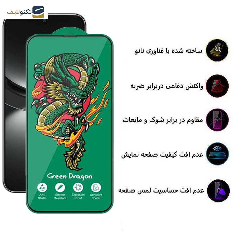 محافظ صفحه نمایش اپیکوی مدل Green Dragon ExplosionProof مناسب برای گوشی موبایل هوآوی Nova 12/ Nova 12 Lite/ Nova 11 SE/10 SE/ 9SE 5G/ 9SE/ - Epicoy Green Dragon ExplosionProof Screen Protector For Huawei Nova 12/ Nova 12 Lite/ Nova 11SE/10 SE/ 9SE 5G/ 9SE/ Honor 50 SE
