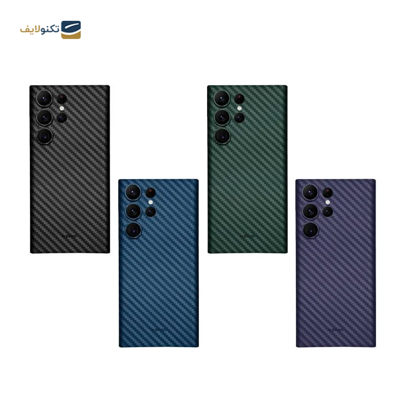قاب گوشی سامسونگ Galaxy S24 Ultra کی زد دوو مدل Air Carbon - kzdoo Air Carbon Cover For Samsung Galaxy S24 Ultra