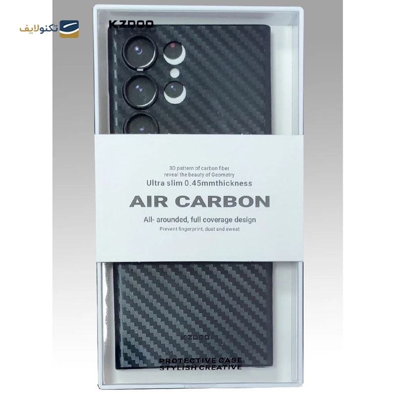 قاب گوشی سامسونگ Galaxy S24 Ultra کی زد دوو مدل Air Carbon - kzdoo Air Carbon Cover For Samsung Galaxy S24 Ultra