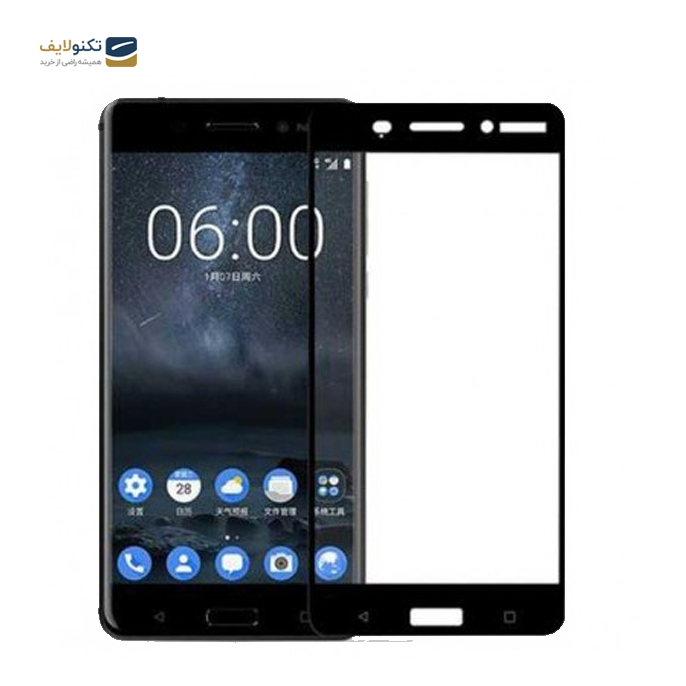 محافظ صفحه نمایش شیشه ای مناسب برای گوشی نوکیا 5 - Nokia 5 Full Cover Glass Screen Protector