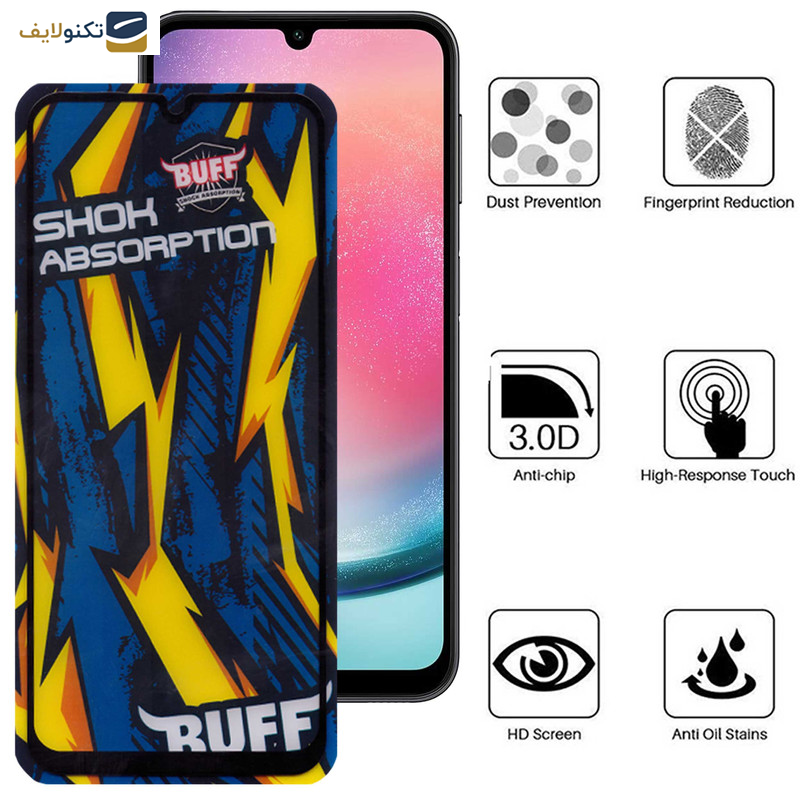 محافظ صفحه نمایش بوف مدل Shock-Shock-G مناسب برای گوشی موبایل سامسونگ Galaxy A24 4G - Buff Shock-Shock-G Glass Screen Protector For Samsung Galaxy A24 4G