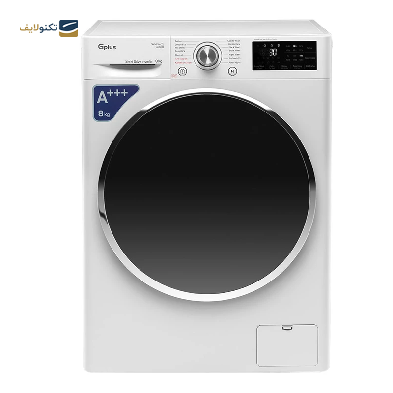 ماشین لباسشویی جی پلاس 8 کیلویی مدل GWM-L880 - GPlus GWM-L880 Washing Machine 8KG