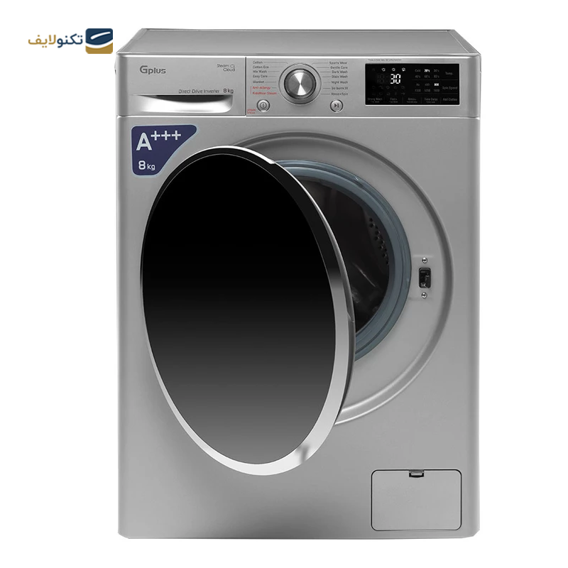 ماشین لباسشویی جی پلاس 8 کیلویی مدل GWM-L880 - GPlus GWM-L880 Washing Machine 8KG