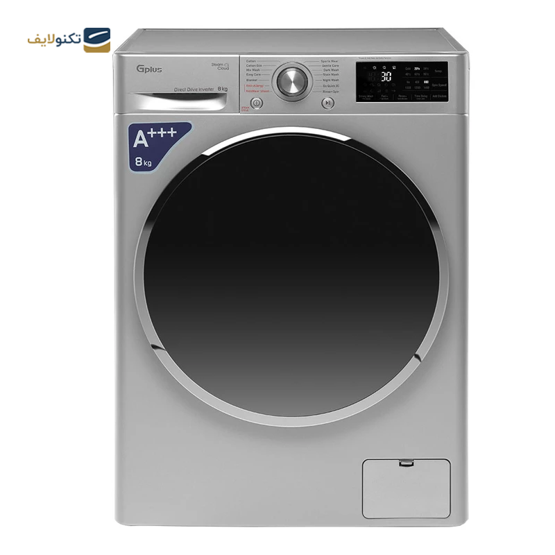 ماشین لباسشویی جی پلاس 8 کیلویی مدل GWM-L880 - GPlus GWM-L880 Washing Machine 8KG