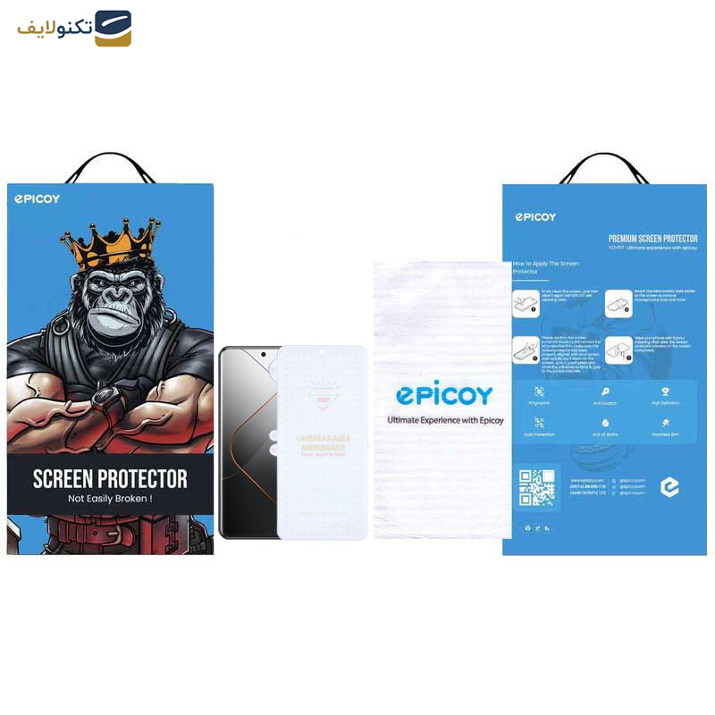 محافظ صفحه نمایش اپیکوی مدل Hydrogel مناسب برای گوشی موبایل شیائومی Xiaomi 14 Ultra-14 Pro-13 Pro - Epicoy Hydrogel Glass Screen Protector For Xiaomi 14 Ultra-14 Pro-13 Pro
