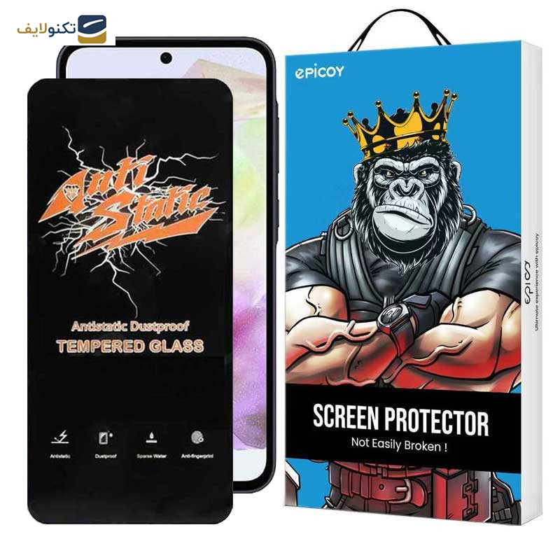 محافظ صفحه نمایش اپیکوی مدل Antistatic Dustproof مناسب برای گوشی موبایل سامسونگ Galaxy A35 - Epicoy Antistatic Dustproof Screen Protector For Samsung Galaxy A35