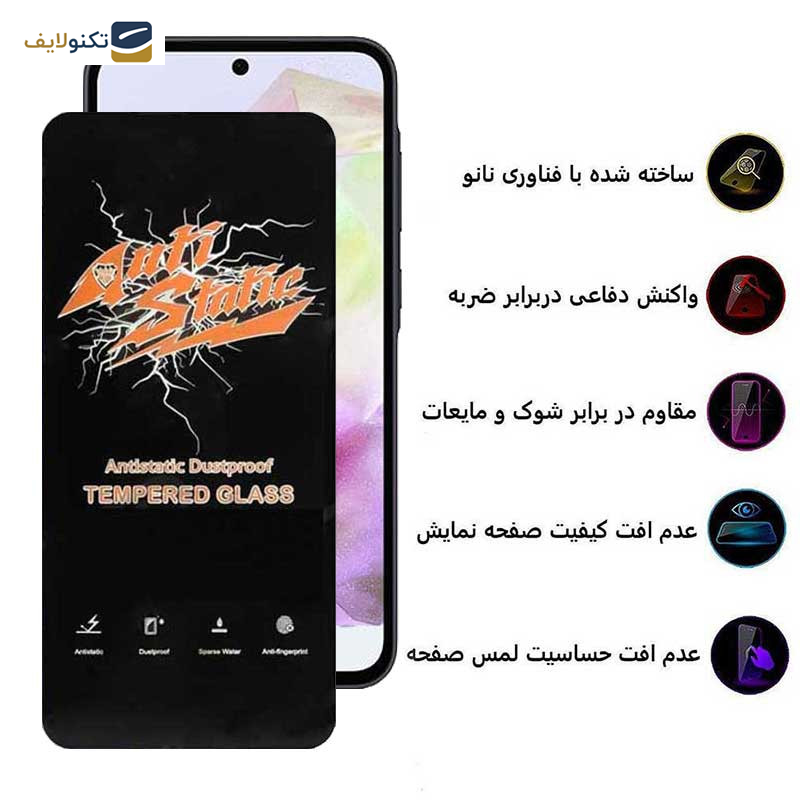 محافظ صفحه نمایش اپیکوی مدل Antistatic Dustproof مناسب برای گوشی موبایل سامسونگ Galaxy A35 - Epicoy Antistatic Dustproof Screen Protector For Samsung Galaxy A35