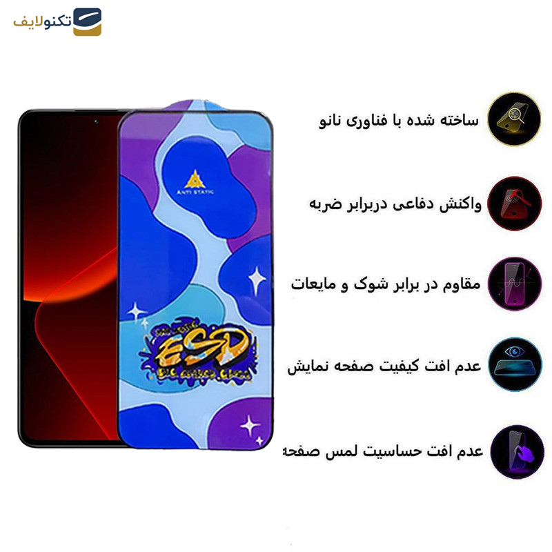 محافظ صفحه نمایش اپیکوی مدل Star ESD مناسب برای گوشی موبایل شیائومی 13T Pro-13T-12T Pro-12T-11T Pro-11T-Mi 10T Lite 5G - Star ESD Glass Screen Protector For Xiaomi 13T Pro-13T-12T Pro-12T-11T Pro-11T-Mi 10T Lite 5G