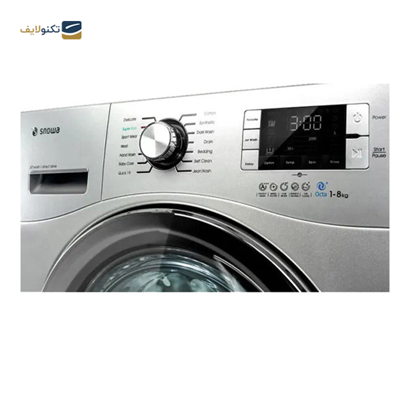 ماشین لباسشویی اسنوا 8 کیلویی سری اوکتا مدل SWM1-84S40 - Snowa Octa Series SWM1-84S40 Washing Machine