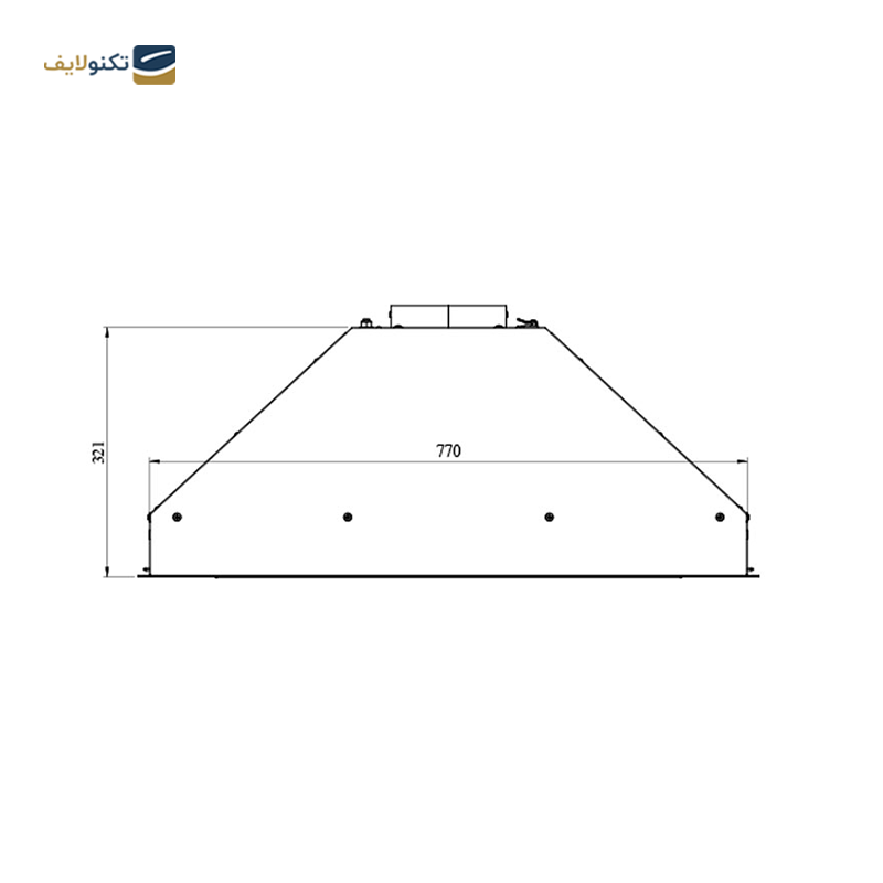 هود مخفی کن مدل آرتیما 5 سایز 80 - Can Artima 5 Hidden Hood