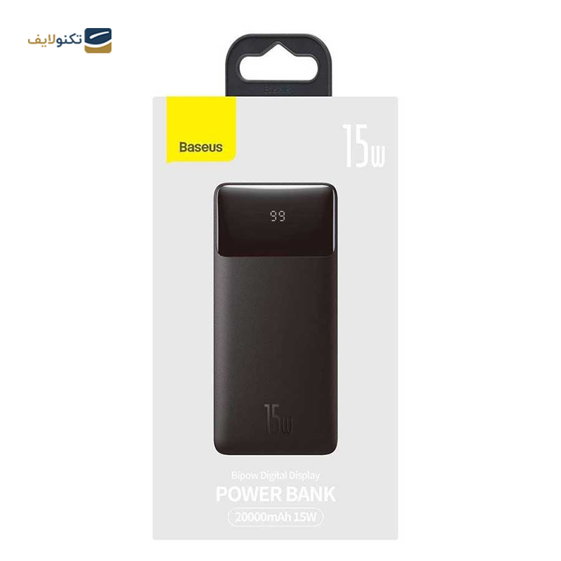  پاوربانک باسئوس مدل  Bipow PPDML-J01 با ظرفیت 20000 میلی آمپر  - Baseus Bipow PPDML-J01 20000mah Power Bank