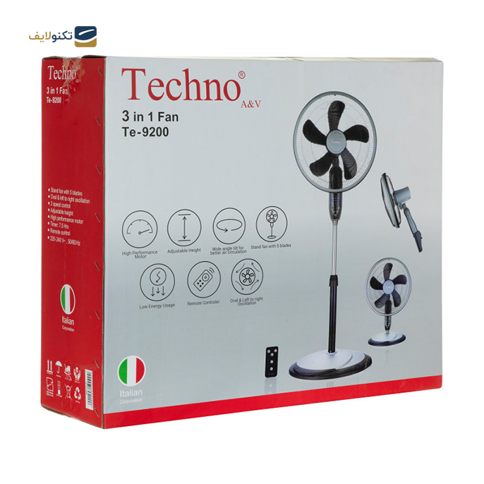  پنکه تکنو مدل TE-9200 - Techno TE-9200 Fan