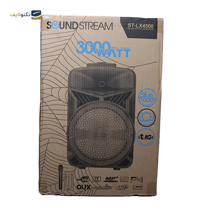 اسپیکر بلوتوثی چمدانی ساند استریم ST-LX4500 - soundstream ST-LX4500 suitcase Bluetooth speaker