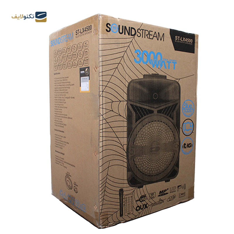 اسپیکر بلوتوثی چمدانی ساند استریم ST-LX4500 - soundstream ST-LX4500 suitcase Bluetooth speaker