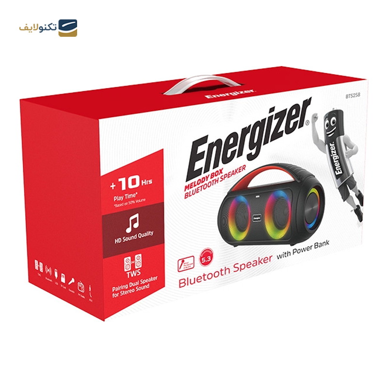 اسپیکر بلوتوثی انرجایزر مدل BTS258 - Energizer BTS258 Bluetooth speaker