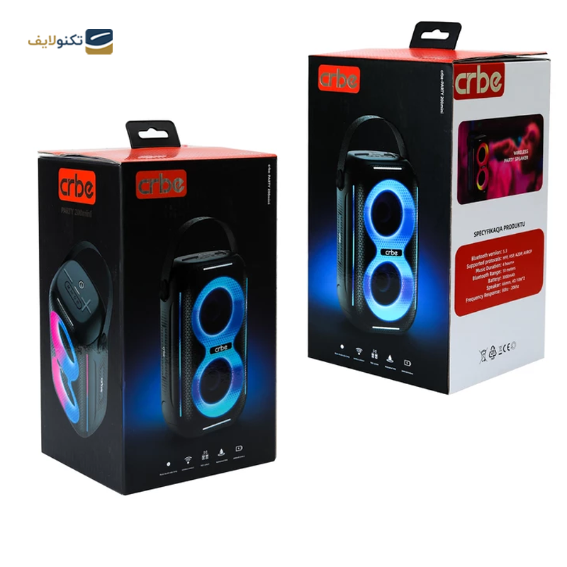 اسپیکر بلوتوثی قابل حمل کربی مدل PARTY 200 MINI - Crbe PARTY 200 MINI Bluetooth Portable Speaker