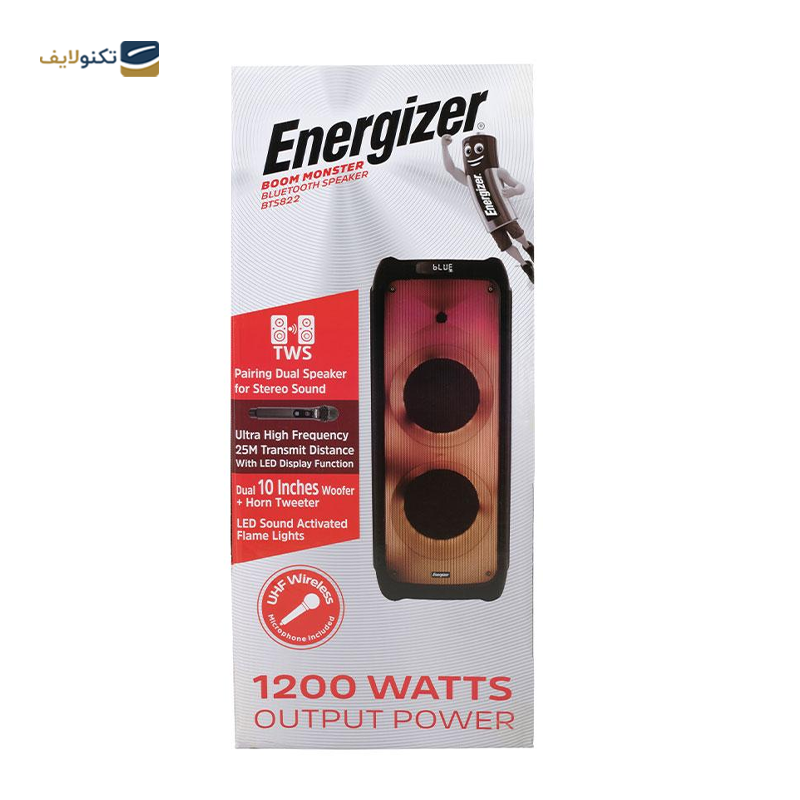 اسپیکر بلوتوثی انرجایزر مدل BTS822 - Energizer BTS822 Bluetooth Speaker