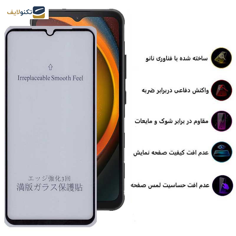 محافظ صفحه نمایش مات بوف مدل 5D-Matte-G مناسب برای گوشی موبایل سامسونگ Galaxy Xcover7 - Buff 5D-Matte-G Glass Screen Protector For Samsung Galaxy Xcover7 / A14 4G/5G