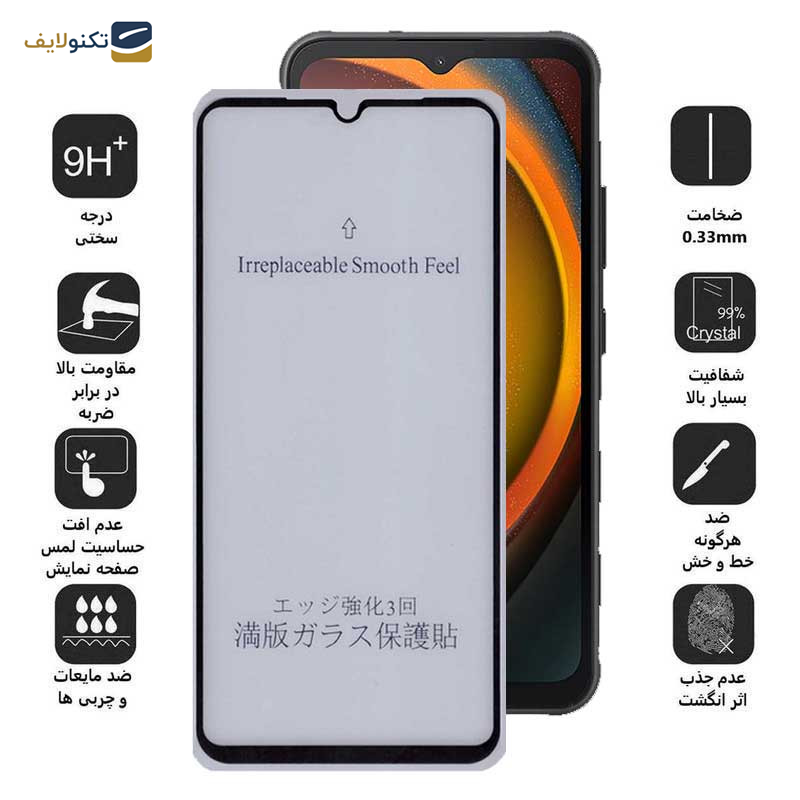 محافظ صفحه نمایش مات بوف مدل 5D-Matte-G مناسب برای گوشی موبایل سامسونگ Galaxy Xcover7 - Buff 5D-Matte-G Glass Screen Protector For Samsung Galaxy Xcover7 / A14 4G/5G