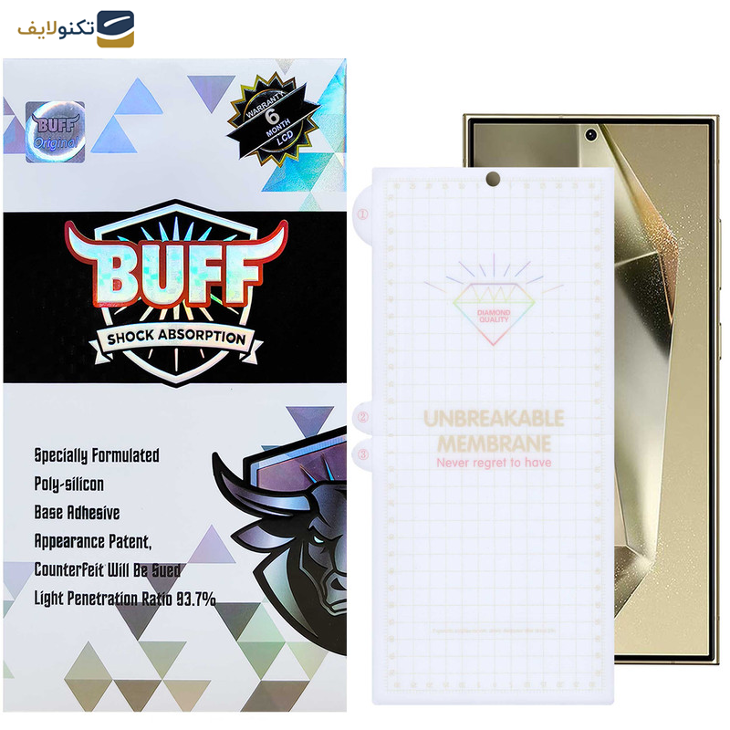 محافظ صفحه نمایش بوف مدل Hydrogel-G مناسب برای گوشی موبایل سامسونگ Galaxy S24 Ultra - S23 Ultra - S22 Ultra - Buff Hydrogel-G film screen protector suitable for Samsung Galaxy S24 Ultra - S23 Ultra - S22 Ultra