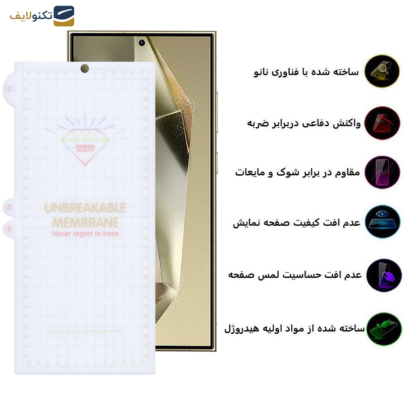 محافظ صفحه نمایش بوف مدل Hydrogel-G مناسب برای گوشی موبایل سامسونگ Galaxy S24 Ultra - S23 Ultra - S22 Ultra - Buff Hydrogel-G film screen protector suitable for Samsung Galaxy S24 Ultra - S23 Ultra - S22 Ultra
