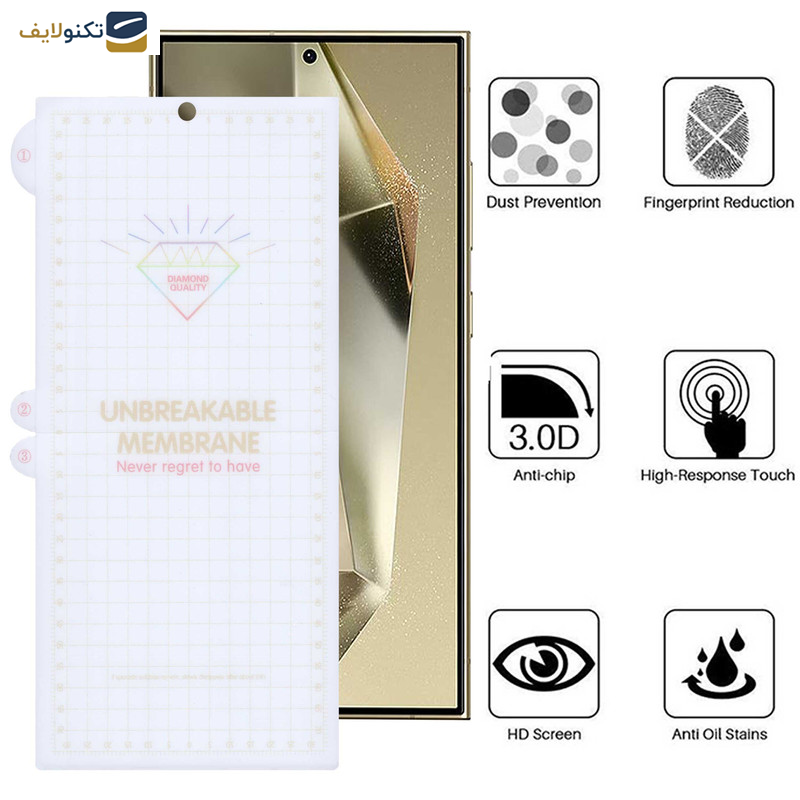 محافظ صفحه نمایش بوف مدل Hydrogel-G مناسب برای گوشی موبایل سامسونگ Galaxy S24 Ultra - S23 Ultra - S22 Ultra - Buff Hydrogel-G film screen protector suitable for Samsung Galaxy S24 Ultra - S23 Ultra - S22 Ultra