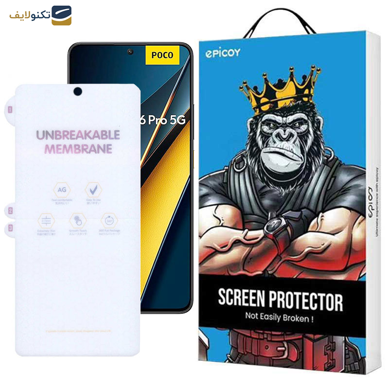 محافظ صفحه نمایش مات اپیکوی مدل Hyrogel-Matte مناسب برای گوشی موبایل پوکو X6 Pro- X6- M6 Pro- Redmi Note 9s - Epicoy Hydrogel-Matte Screen Protector For Poco X6 Pro- Poco X6 - Poco M6 Pro- Redmi Note 9s