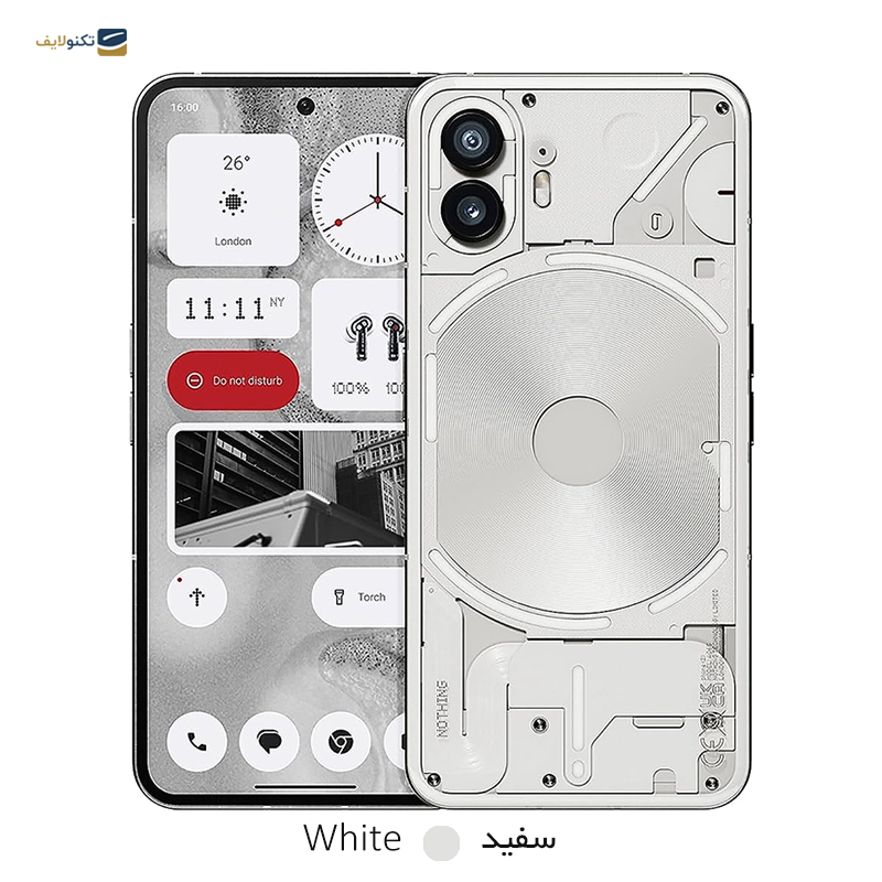 گوشی موبايل ناتینگ مدل Phone 2 5G ظرفیت 256 گیگابایت رم 12 گیگابایت - Nothing Phone 2 5G 256/12GB