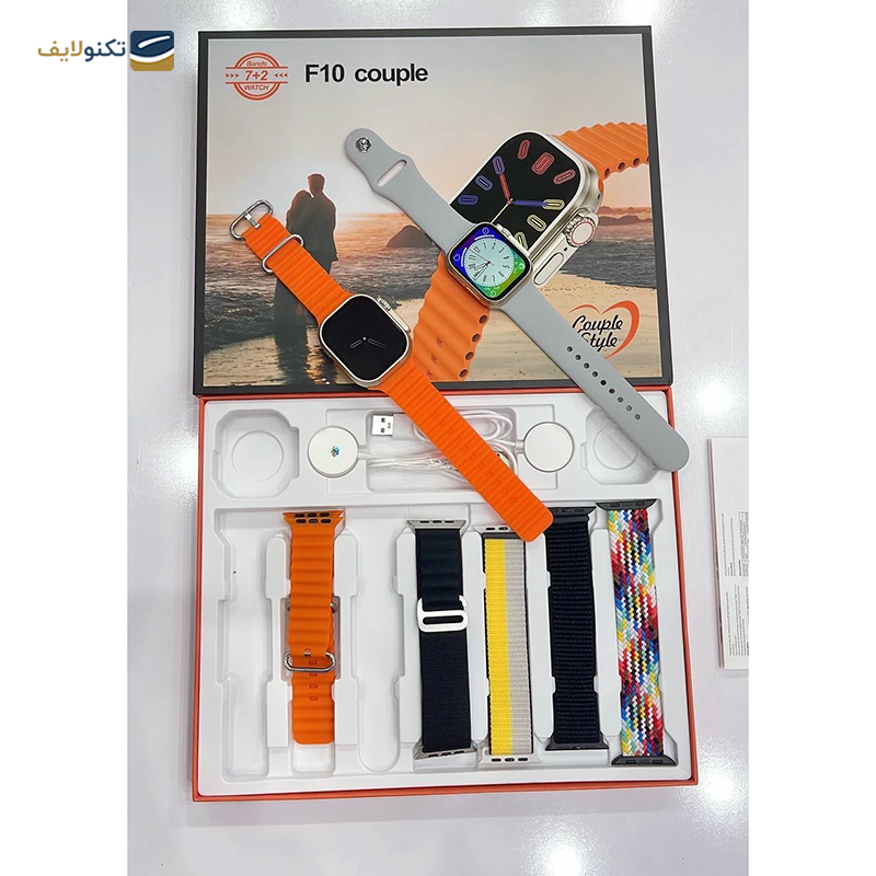 ساعت هوشمند مدل F10 couple بسته دو عددی - F10 couple Smart Watch