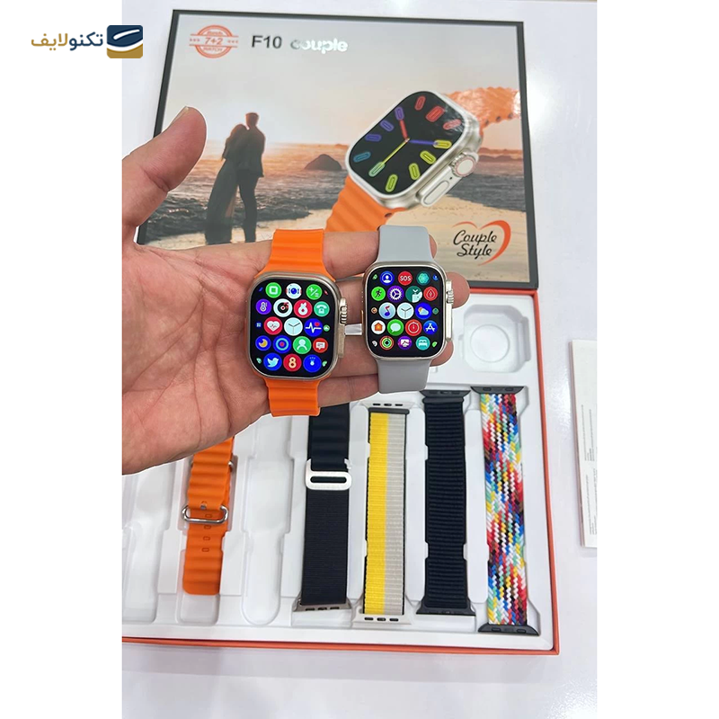 ساعت هوشمند مدل F10 couple بسته دو عددی - F10 couple Smart Watch