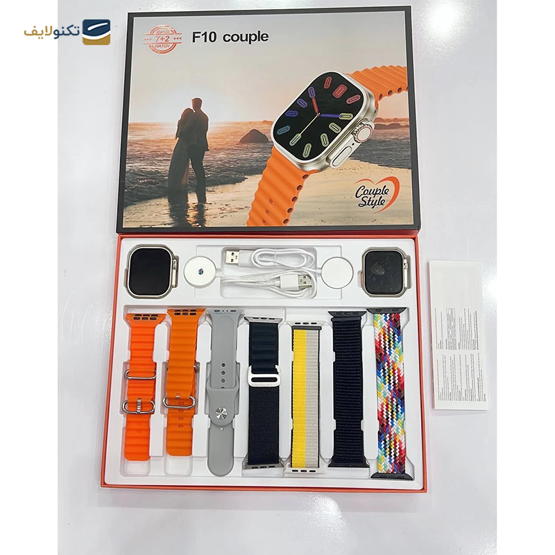 ساعت هوشمند مدل F10 couple بسته دو عددی - F10 couple Smart Watch