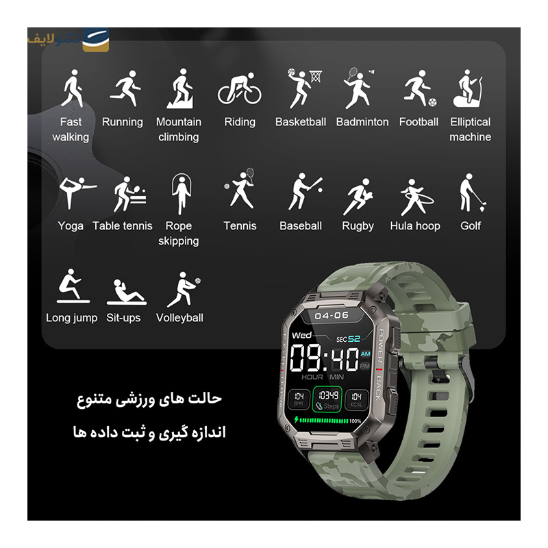 ساعت هوشمند هیوامی مدل Rock NX 3 - GY - Hivami Smart Watch Rock NX 3 - GY