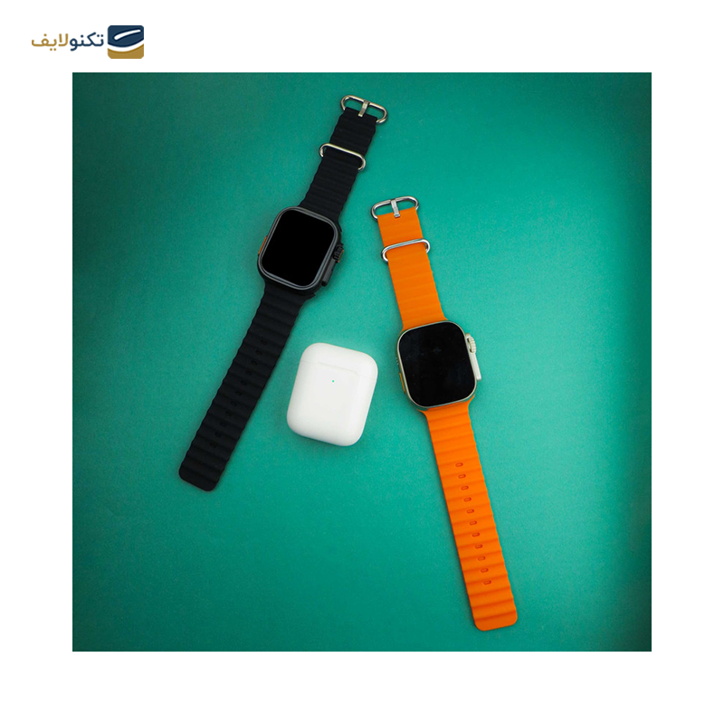 ساعت هوشمند ورنا مدل W49 Ultra به همراه هندزفری بلوتوثی مدل airpod - Verna W49 Ultra Smartwatch with airpod