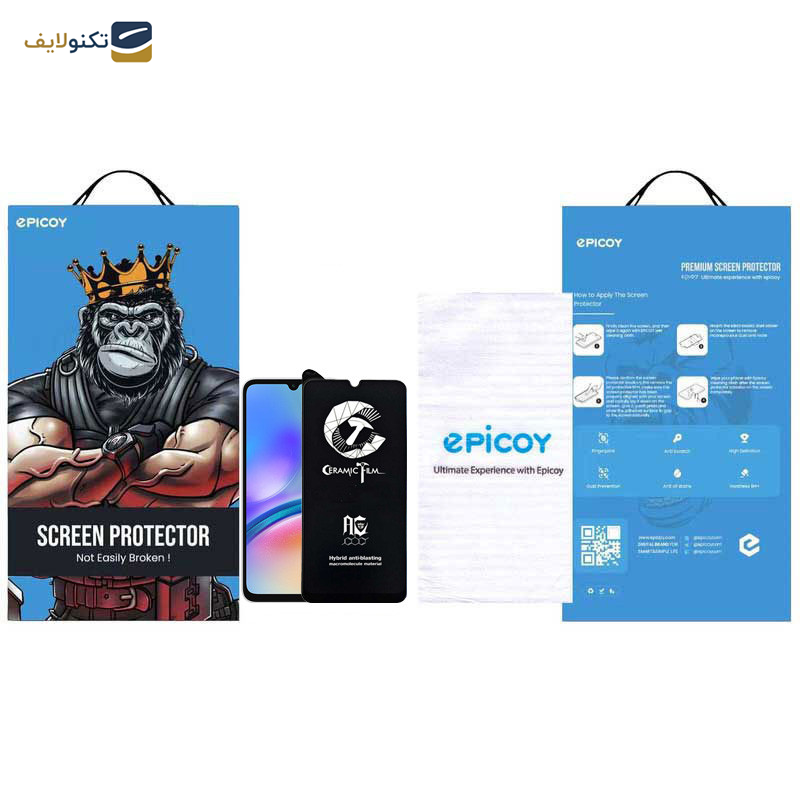 محافظ صفحه نمایش سرامیکی اپیکوی مدل CR7 مناسب برای گوشی موبایل سامسونگ Galaxy A70/A05/A05s - Epicoy CR7 Ceramic Glass Screen Protector For Samsung Galaxy A70/A05/A05s