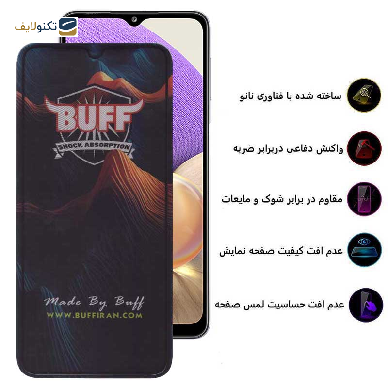 محافظ صفحه نمایش بوف مدل Mountain-G مناسب برای گوشی موبایل سامسونگ Galaxy A32 5G / A22 5G / A12 Nacho / A12 4G / A20s 4G - Buff Mountain-G Glass Screen Protector For Samsung Galaxy A32 5G / A22 5G / A12 Nacho / A12 4G / A20s 4G