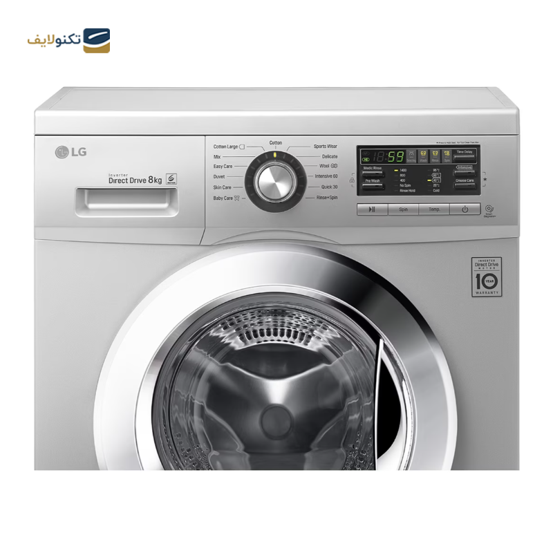 ماشین لباسشویی ال جی 8 کیلویی مدل F1496TDT24 - LG F1496TDT24 Washing Machine