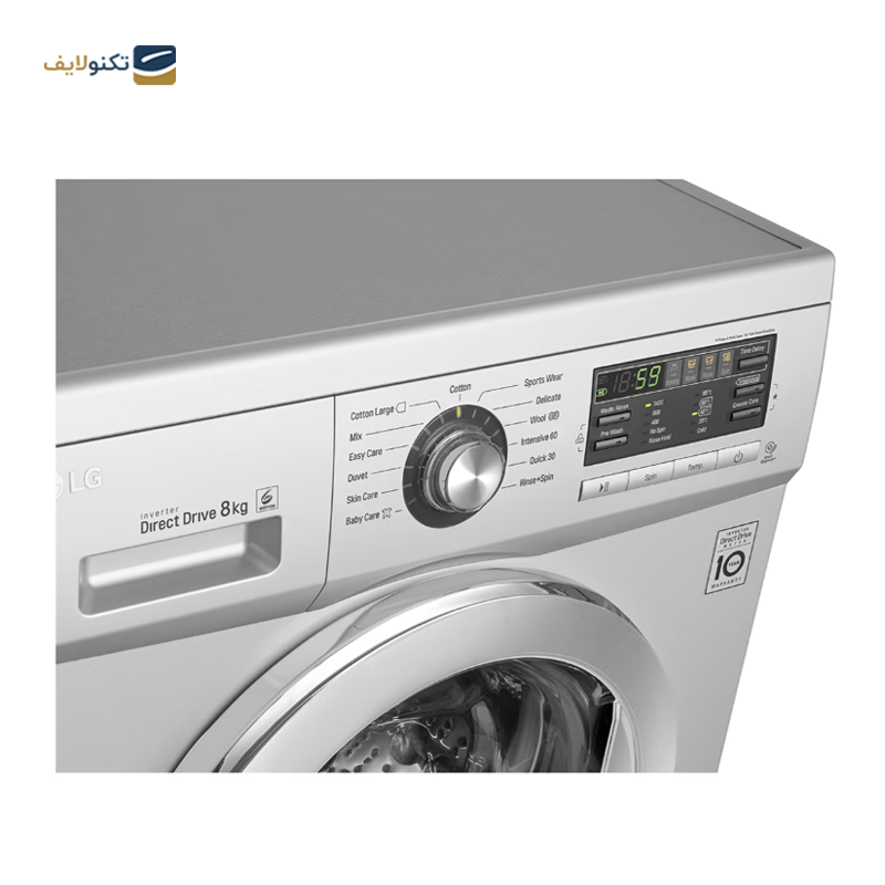 ماشین لباسشویی ال جی 8 کیلویی مدل F1496TDT24 - LG F1496TDT24 Washing Machine